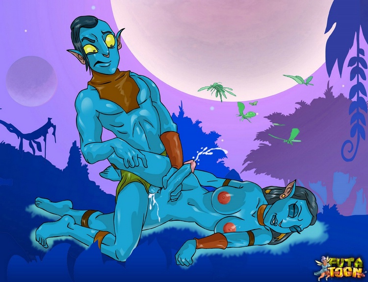 Cartoon Avatar - Superb shemale Neytiri from Avatar gets her ass pounded | Futanari Toon Porn